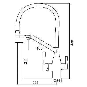 Robinet bucatarie Frap F4397-6