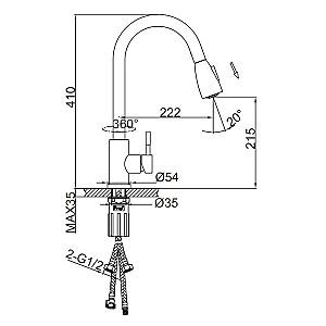 Robinet bucatarie Frap F60991