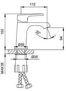 Baterie pentru lavoar Frap F1071-6
