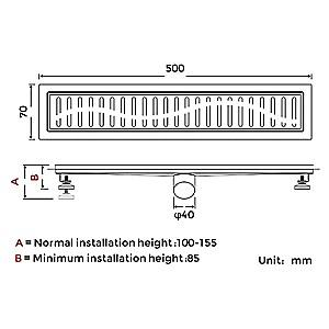 Rigola de dus Gappo G85007-33