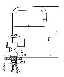 Robinet bucatarie Frap F43801