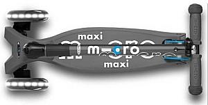 Trotineta Micro Maxi Deluxe Foldable LED Volcano Grey