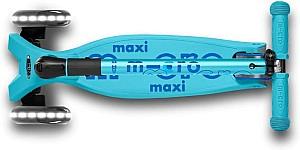 Trotineta Micro Maxi Deluxe Foldable LED Bright Blue