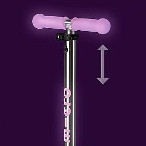 Trotineta Micro Maxi Deluxe Glow LED Plus Luminous Purple