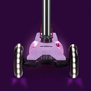 Trotineta Micro Maxi Deluxe Glow LED Plus Luminous Purple