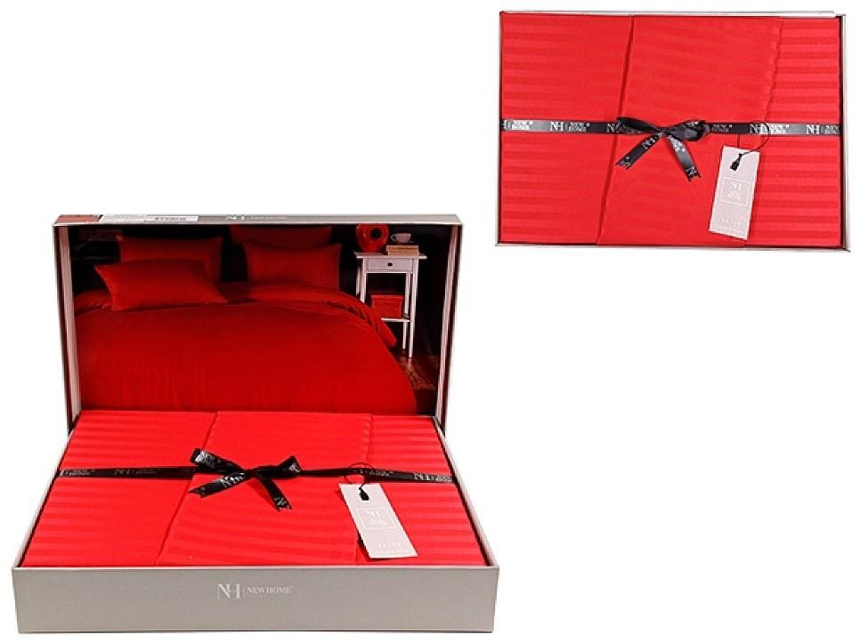 Albituri de pat New Home Euro 2 NH Stripe Satin red