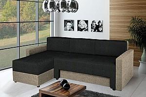 Canapea coltar Modern Lira Malmo 96/90 Black/Gray-Beige