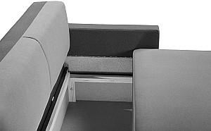 Canapea coltar Modern Lira Malmo 96/90 Black/Gray-Beige
