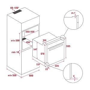 Cuptor electric incorporabil Teka HSB 630 Black