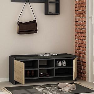 Dulap pentru incaltaminte DECO Zulla Anthracite/Oak