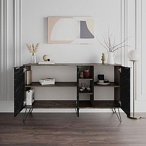 Tumba pentru televizor DECO Clara Dark Brown/Bendir