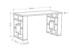 Masa de birou DECO Labirent White/Anthracite