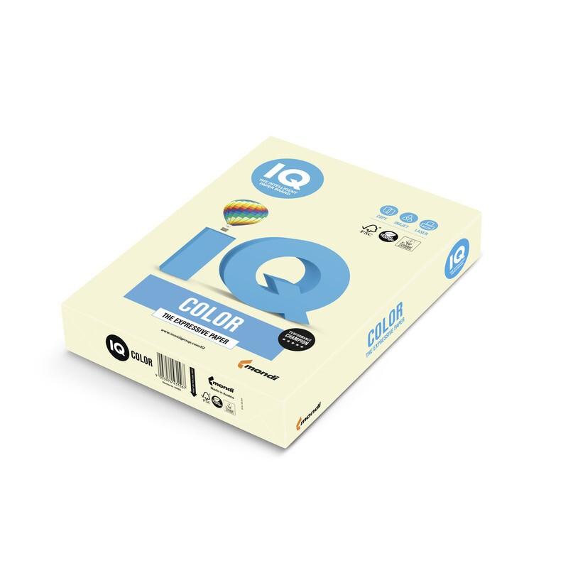 Hirtie colorata imprimanta IQ-Color A4 Pale Vanila, 160 g/m2, BE66160
