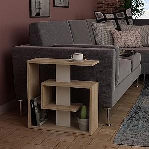 Masuta de cafea, reviste DECO Saly Oak/White