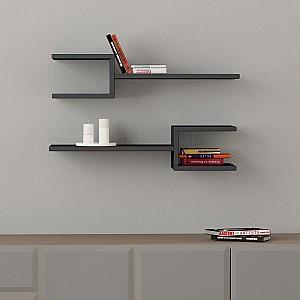 Raft de perete DECO Fork Anthracite