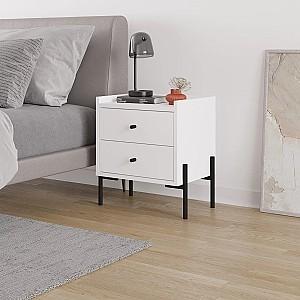 Noptiera DECO Malta 2S Alb