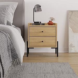 Noptiera DECO Malta Sapphire Oak (Stejar)