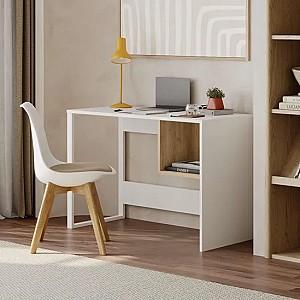 Masa de birou DECO Model 4 White (Alb) / Sapphire Oak (Stejar)