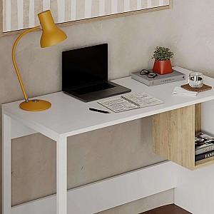 Masa de birou DECO Model 4 White (Alb) / Sapphire Oak (Stejar)