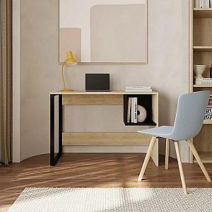 Masa de birou DECO Model 4 Black (Negru) / Sapphire Oak (Stejar)