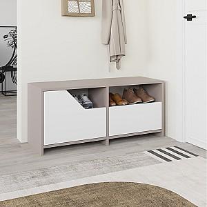 Dulap pentru incaltaminte DECO Nexus Light Mocha (Bej) / White (Alb)