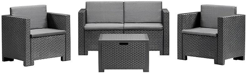 Set mobila de gradina BICA Colorado 2 Graphite