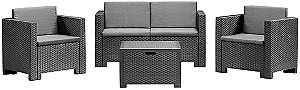Set mobila de gradina BICA Colorado 2 Graphite