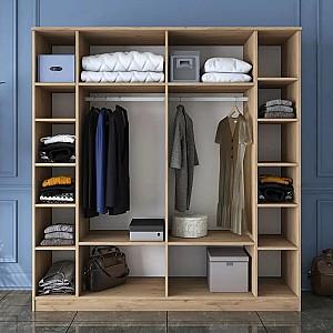 Dulap Mirage Meble BA114 S 6D (Walnut/White)