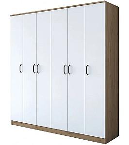 Dulap Mirage Meble BA114 S 6D (Walnut/White)