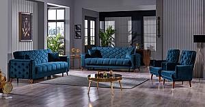 Canapea Fabulous Melisa 3 locuri 82-003 Albastru