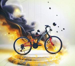 Bicicleta de munte Belderia Vision Kings R26 SKD Black/Red/Gray Light