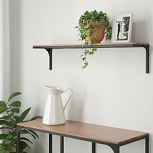 Raft de perete IKEA Fjallbo 101x20 Negru