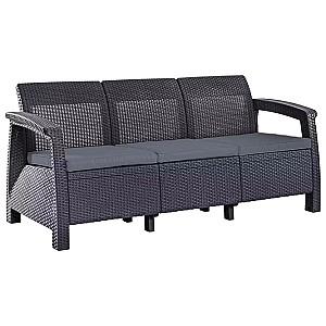 Set mobila de gradina Heniver Novara 3+2+1+1+T Anthracite