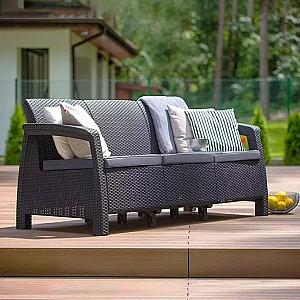 Set mobila de gradina Heniver Novara 3+2+1+1+T Anthracite