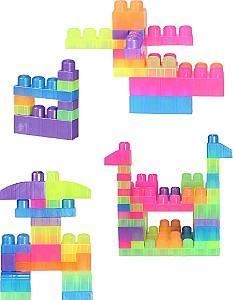 Constructor Play Toys Găleată cu blocuri neon „Play Blox” (3080)