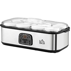Aparat de facut iaurt HomCom 800-089V90 (Silver)