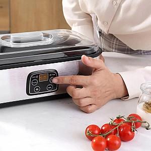 Aparat de facut iaurt HomCom 800-089V90 (Silver)