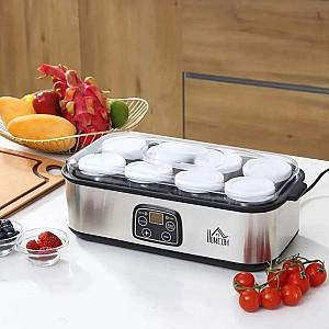 Aparat de facut iaurt HomCom 800-089V90 (Silver)