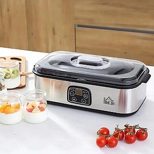 Aparat de facut iaurt HomCom 800-089V90 (Silver)