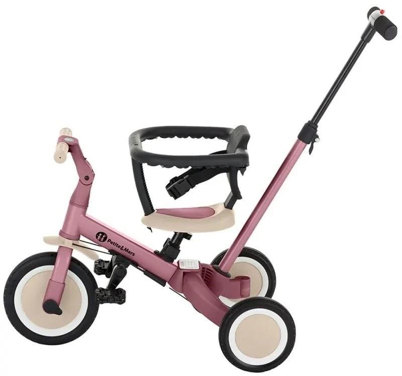 Tricicleta copii Petite&Mars 5in1 Turbo Dusty Rose