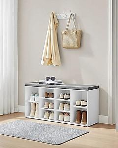 Dulap pentru incaltaminte Vasagle LHS10WT (Cloud White/Dove Grey)
