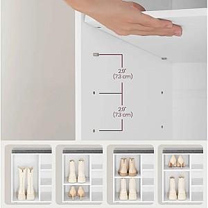 Dulap pentru incaltaminte Vasagle LHS10WT (Cloud White/Dove Grey)