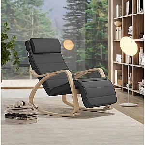 Fotoliu Songmics LYY10G (Dark Grey/Birch)