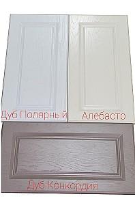 Set mobila bucatarie PS Eco 4.1x0.9 m (MDF pelicula) Alabastru / Stejar Concordia