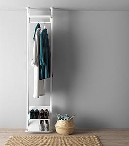 Cuier IKEA Elvarli 1 sectiune/raft superior 52x36x222-350 Alb