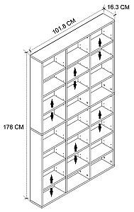 Etajera Fabulous Multi Shelves (White)