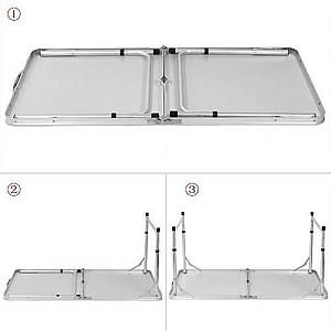 Masa pliabila Ekspand Set camping masa reglabila si 4 scaune 120x60 cm