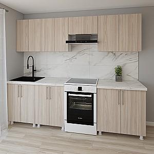 Set mobila bucatarie Smartex K1 260 cm Stejar Deschis