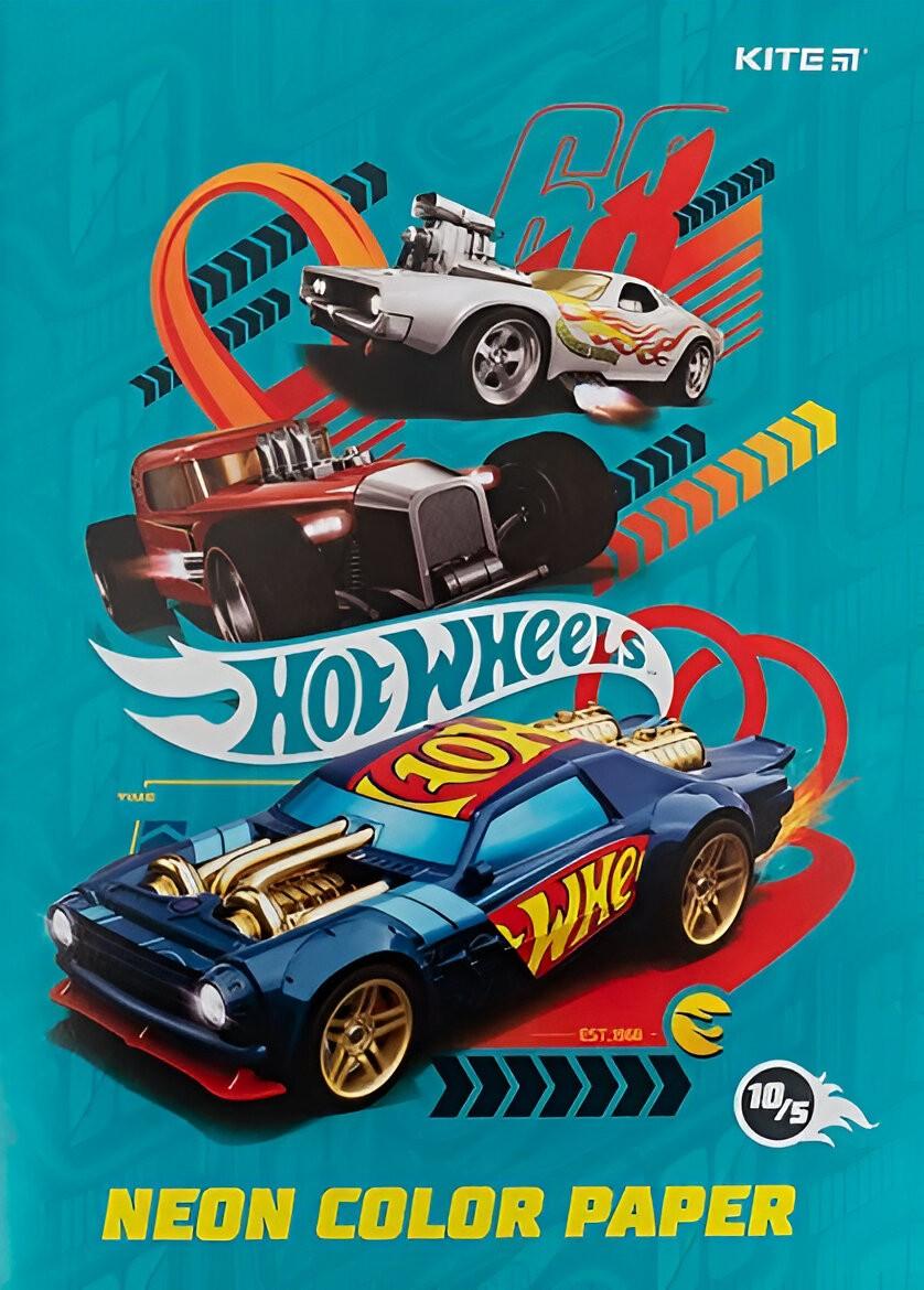 Hârtie colorată Kite Hot Wheels NEON HW21-252