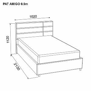 Pat Ambianta Amigo 0.9m gri